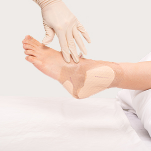 mepilex heel border dressing step skin wound application prevention molnlycke treatment ensure smooth entire press instructions skid apply non re